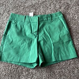 Ann Taylor Green Bermuda Shorts with Relaxed Fit